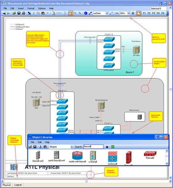Network Notepad Diagramming Software