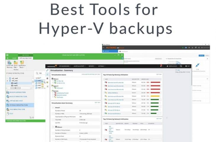 Best Tools for Hyper-V backups
