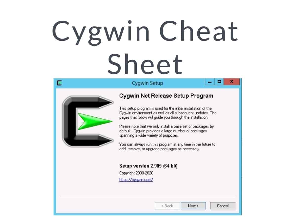 Cygwin Cheat Sheet - Step-by-Step Guide on Installation and Use