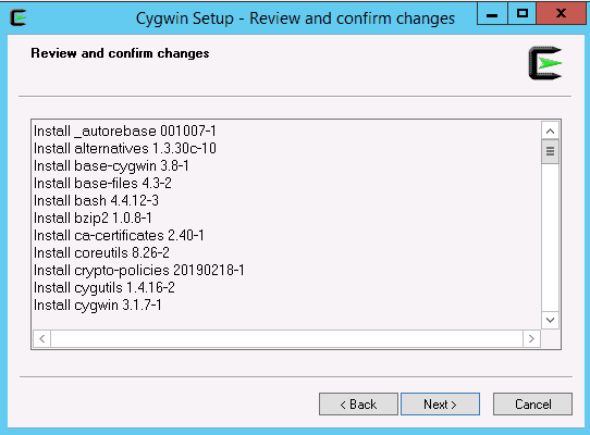 cygwin review changes