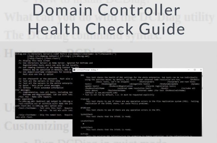 Domain Controller Health Check Guide