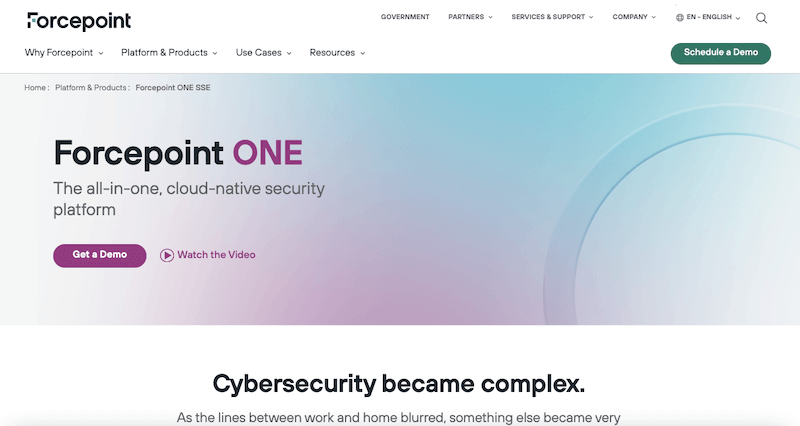 Forcepoint ONE