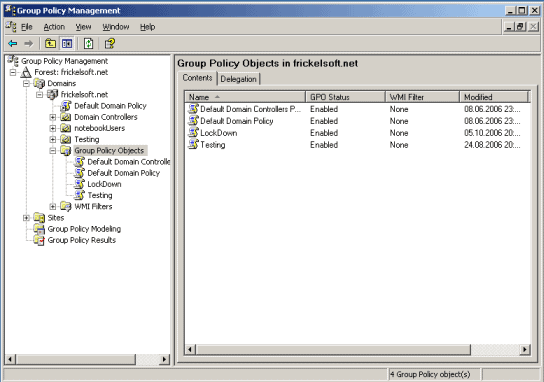 Group Policy Management Console