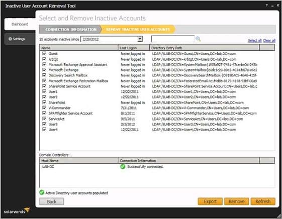 SolarWinds Admin Bundle for Active Directory