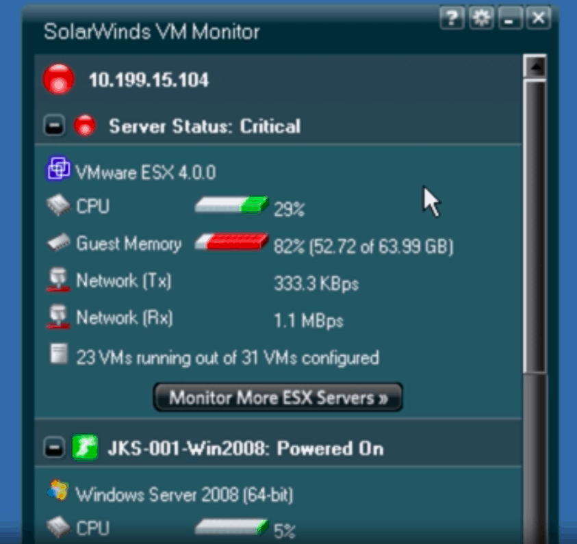 SolarWinds VM Monitor