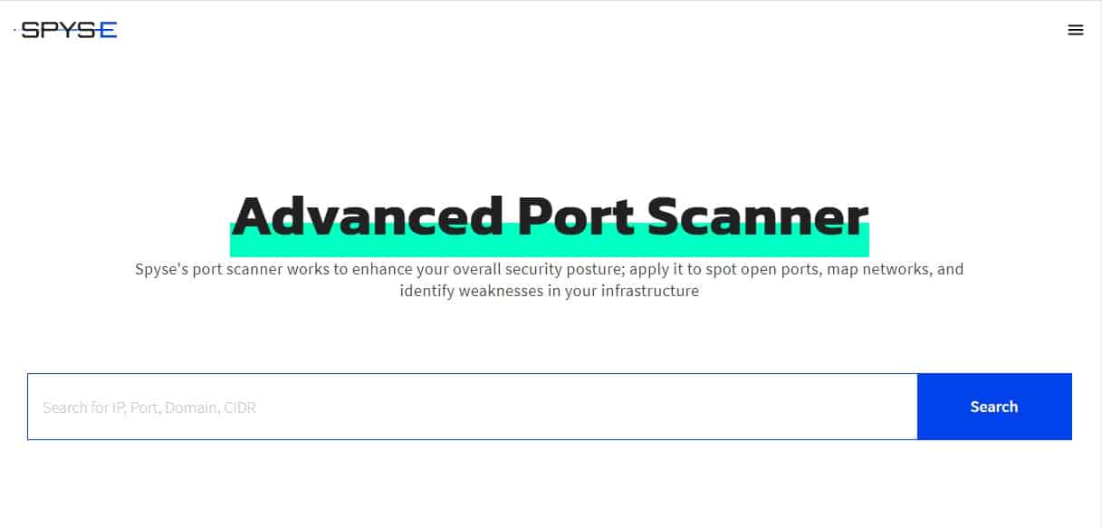 Spyce Advanced Port Scanner