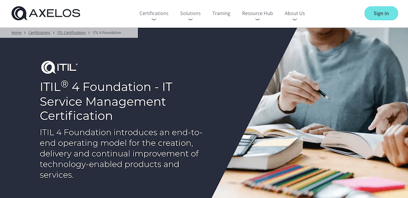 ITILv4, managed and developed by the global best practice company, Axelos 