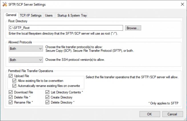 SolarWinds SFTP server