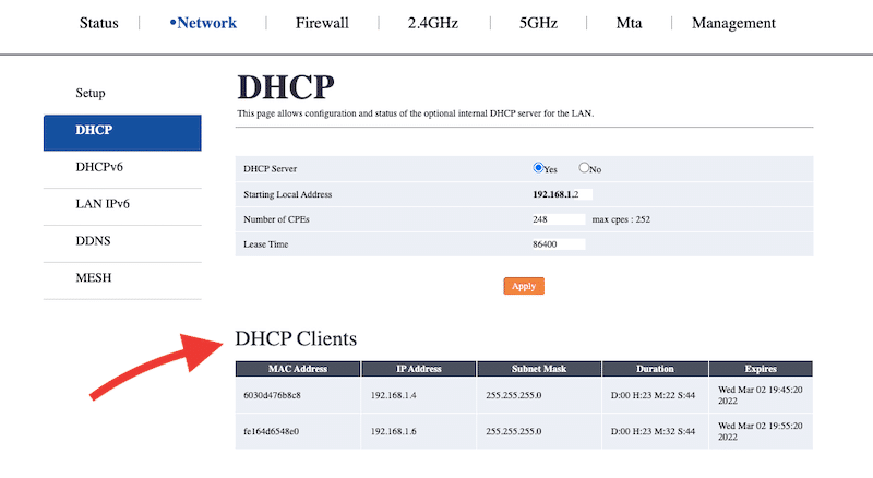 DHCP Clients