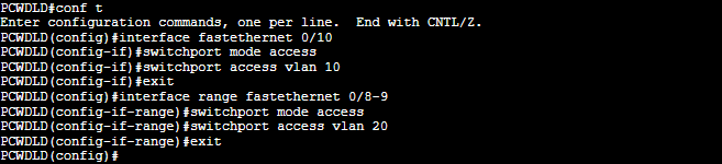 configure a vlan on a cisco switch: example 