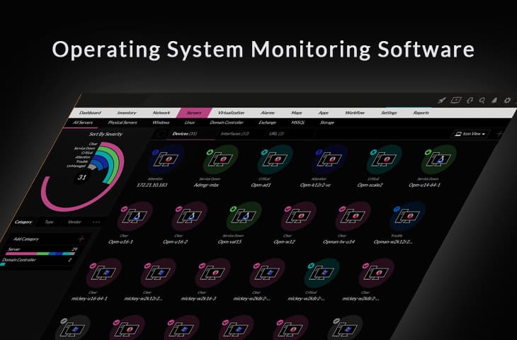 operating system monitoring tools and software
