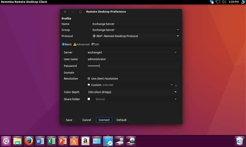 remote desktop client ubuntu 16-04