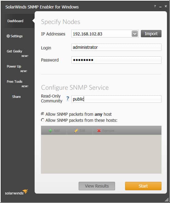 snmp enabler solarwinds howto