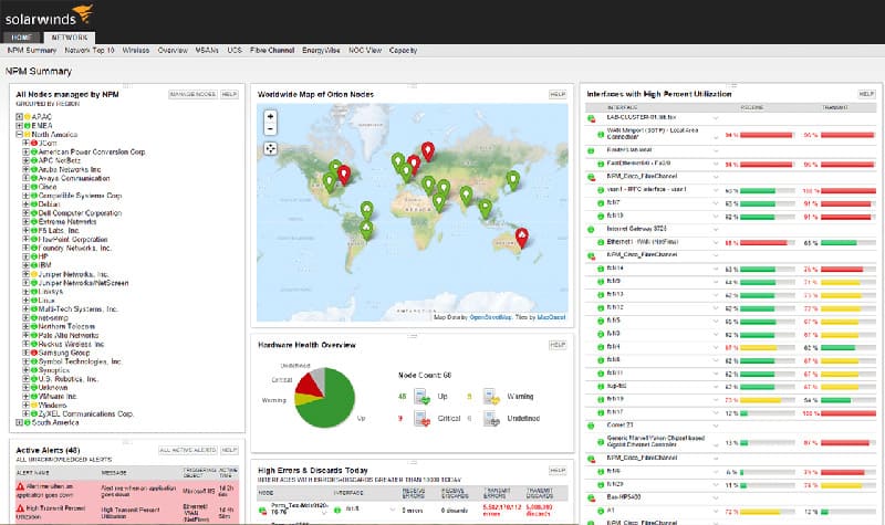 Solarwinds Network Performance Monitor v12 screenshot and Review