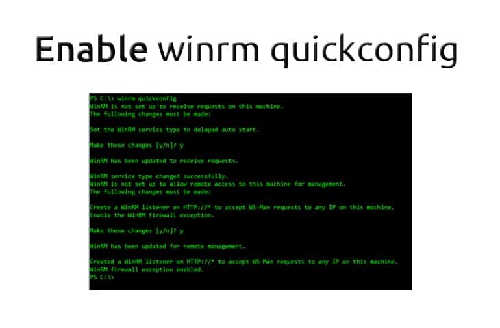 winrm quickconfig howto guide to enabling via gpo and remotely on servers